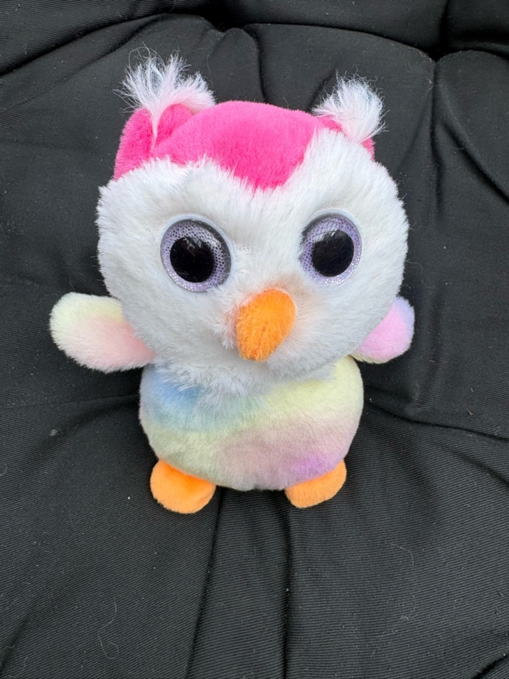 Russ Berrie Moonbeam Owl Rainbow Tie Dye